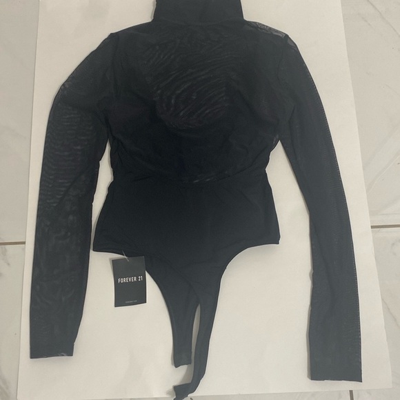Foamlina sexy transparent mesh patchwork  Bodysuit - Picture 3 of 6